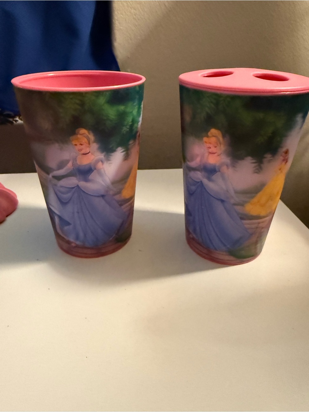 Pink Plastic Utensil Holder - Four Slot